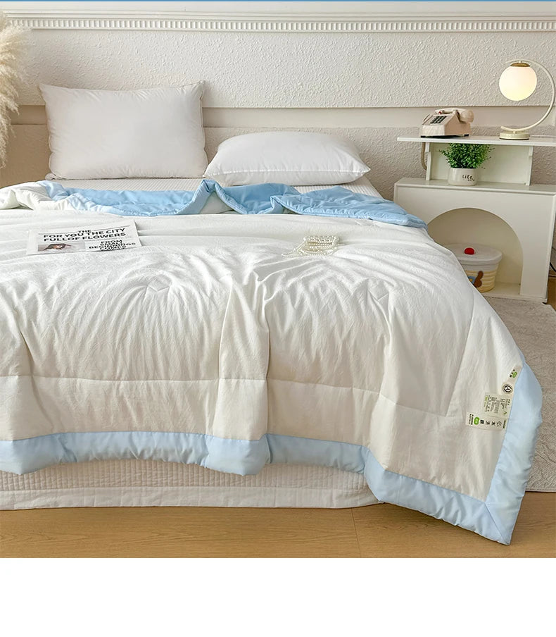 Soft Lightweight Summer Quilt | 100% Cotton Duvet Comforter