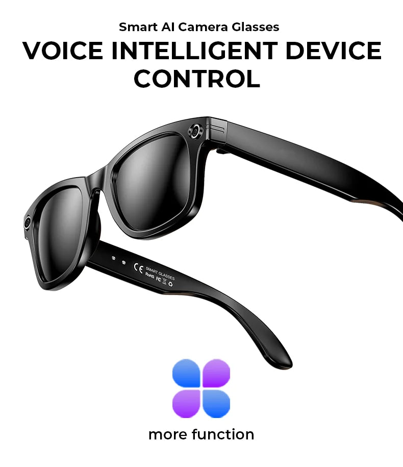 Multifunctional Smart AI Camera Glasses | 4K Recording & Translation
