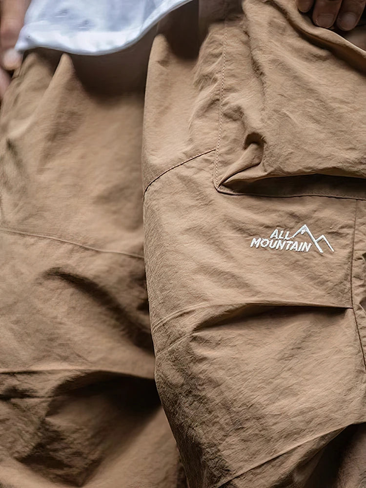 Men's Vintage Baggy Hiking Cargo Pants | Stylish Waterproof Trousers