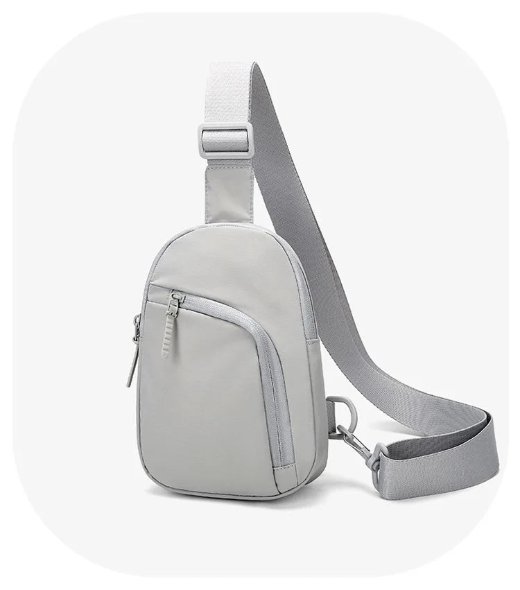 Waterproof PU Leather Sling Bag | Versatile Unisex Chest Bag