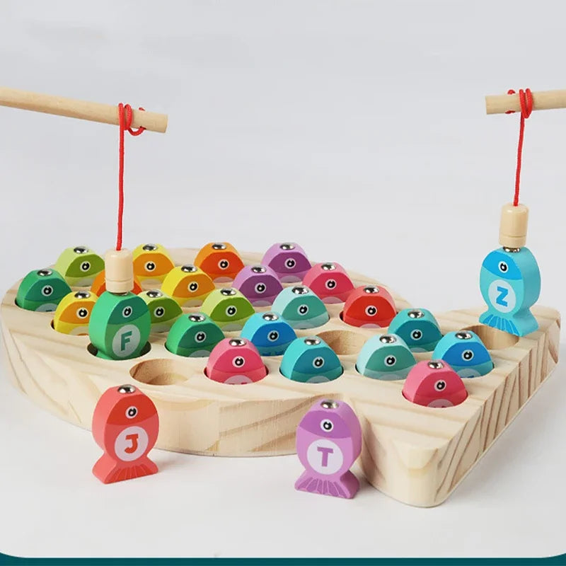 Wooden Fishing Toys for Kids | Fun Montessori Learning Game