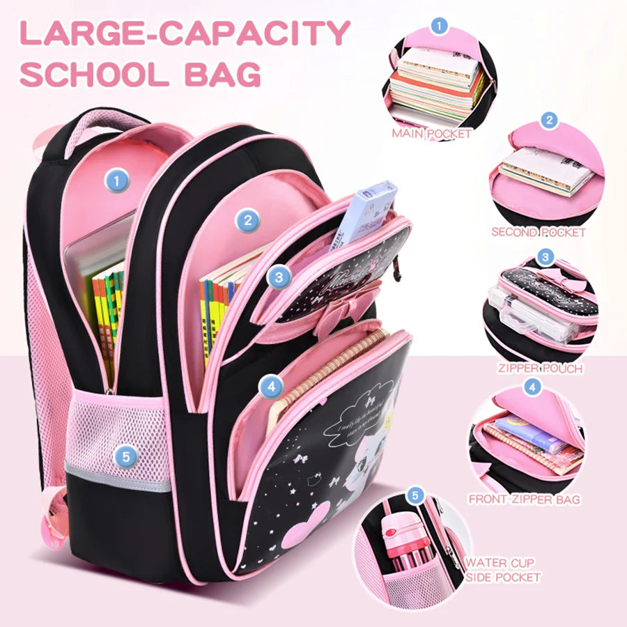 Cute Kitten Shoulder Bag | Adorable Backpack for School Girls