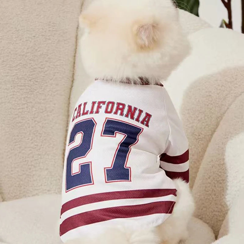 Breathable Mesh Dog Jersey | Sporty Summer Puppy Shirt