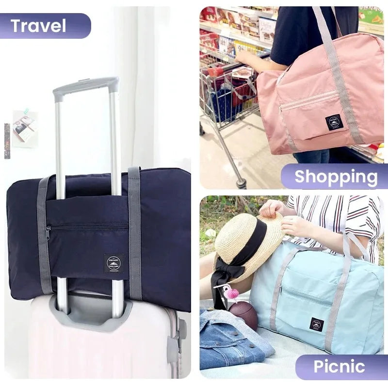 Lightweight Foldable Travel Duffel Bag | Large Capacity Fitness Tote