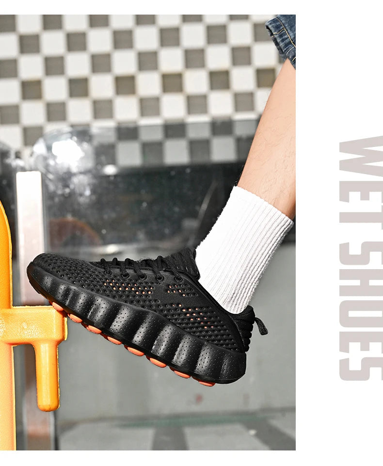 Men's Casual Thick Sole Sneakers | Breathable Summer Walking Shoes
