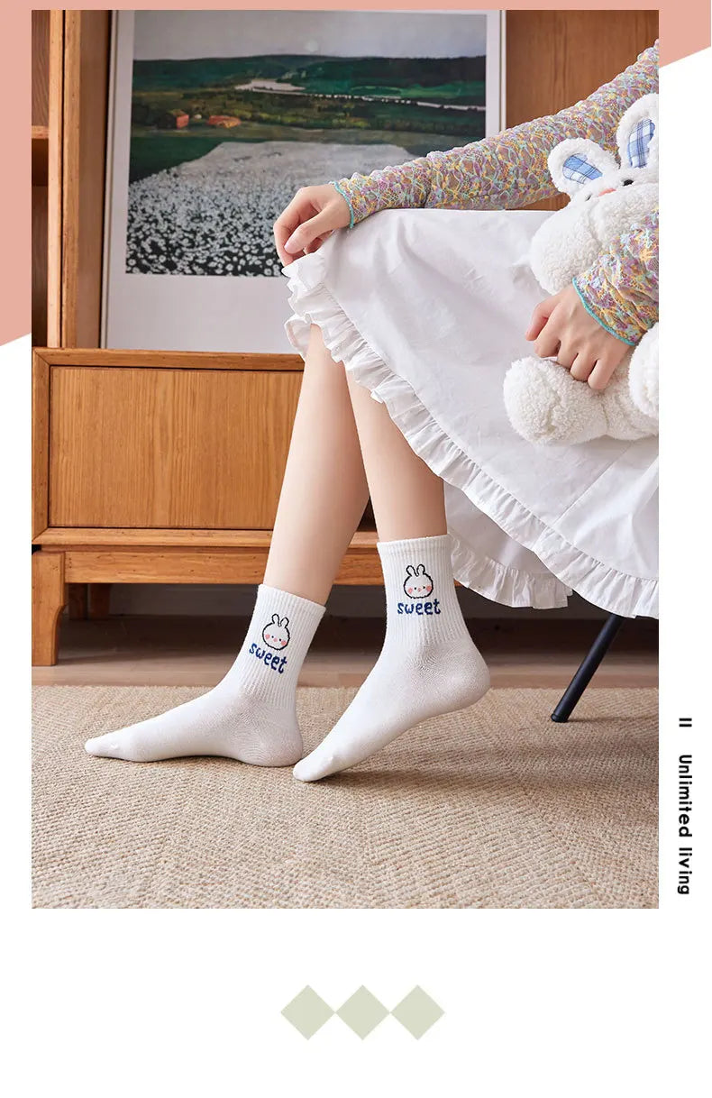 Women's Winter Cartoon Bear Socks | Cute Kawaii Style Collection