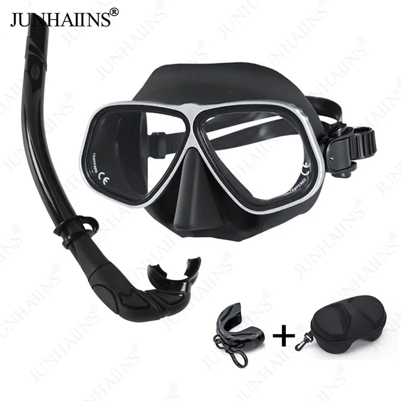 Freediving Mask with Aluminum Frame | Anti-Fog Diving Gear