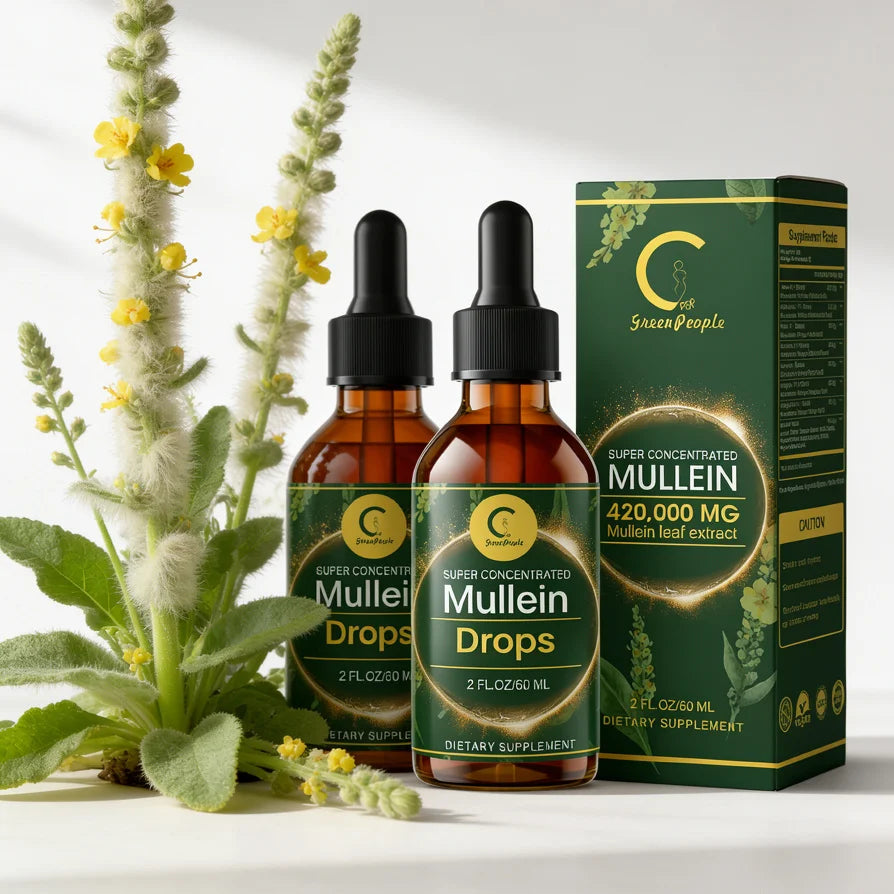 Natural Mullein Leaf Extract Drops | Cleanse & Support Lung Health