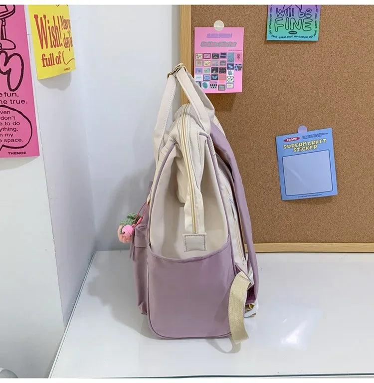 Kawaii Waterproof Backpack | Large Capacity Travel Bag for Women