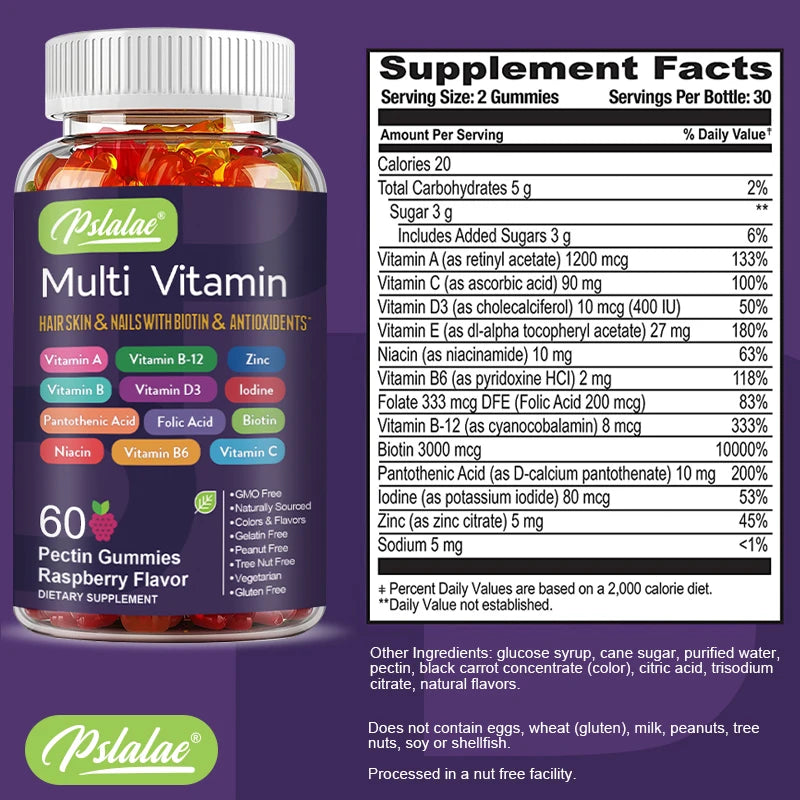 Multivitamin Gummies for Energy, Immune Support & Antioxidants
