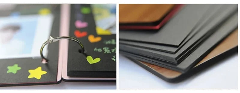 Álbum de Fotos DIY de Madera Vintage | Recuerdos y Almacenamiento para Scrapbook