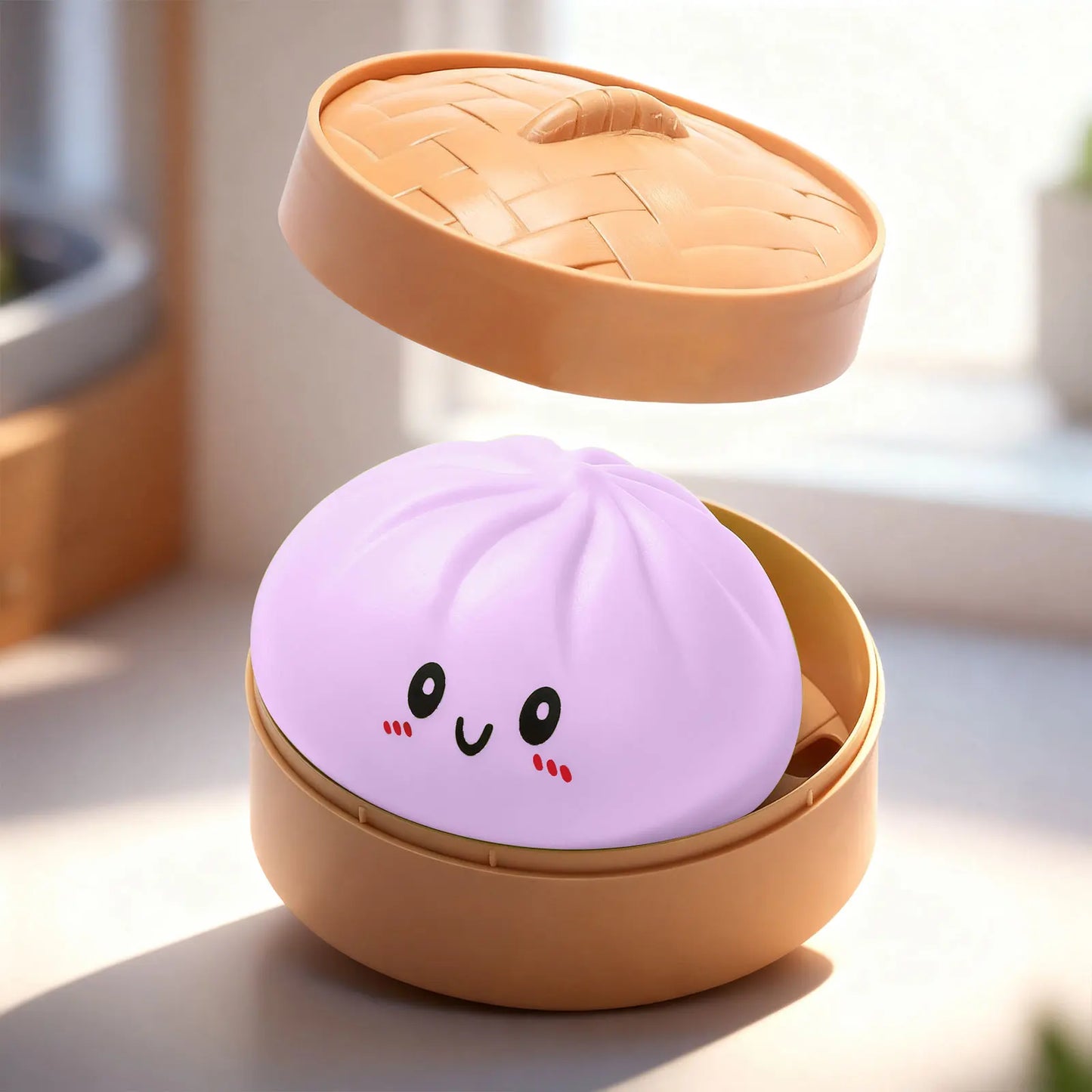 Colorful Simulated Dumpling Squishy Relaxing Relieve Anxiety Antistress Enhance Happiness Reusable Rebound Squeeze Reliever Toy