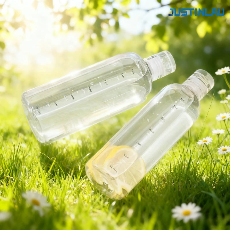 Transparent Borosilicate Glass Water Bottle | Portable Travel Cup