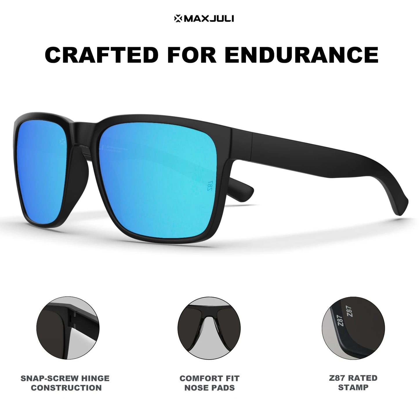 Polarized Oversized Sunglasses | Ultralight UV400 Sport Glasses