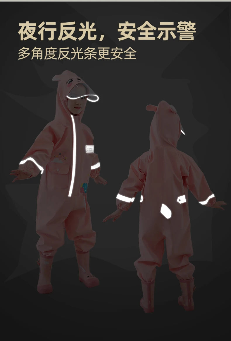 Kids Waterproof Dinosaur Raincoat | Perfect for Boys & Girls