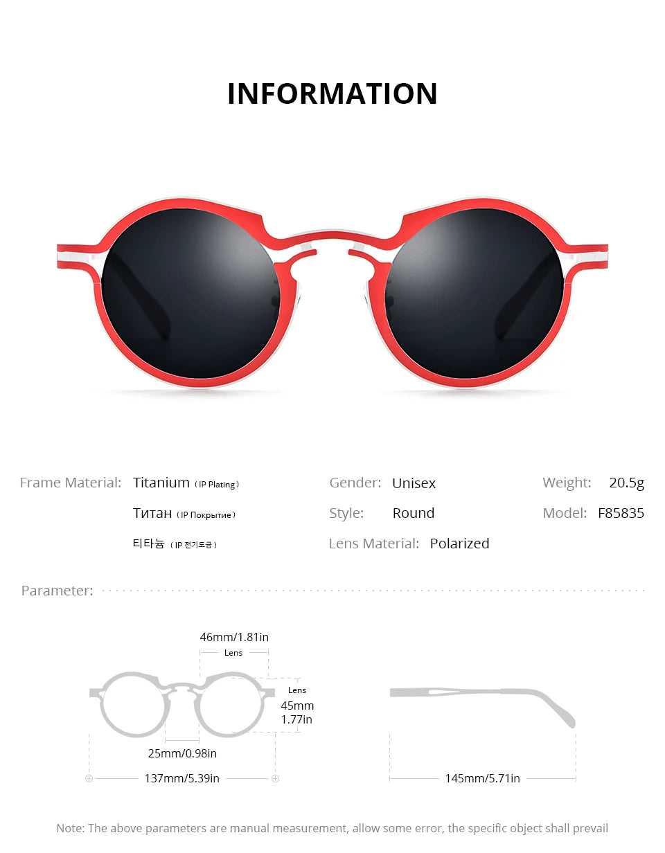 Stylish Vintage Round Polarized Sunglasses for Men & Women