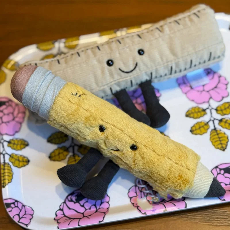 Cartoon Pencil Plush Toy Soft Plush Stationery Decorative Doll Gift