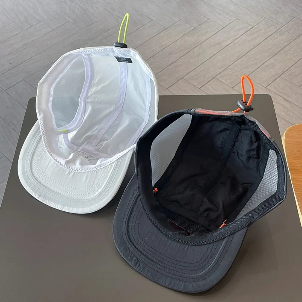 Vintage 5 Panel Men Women Baseball Cap Quick Dry Waterproof Mesh for Running Camping Outdoor Streetwear Fashion