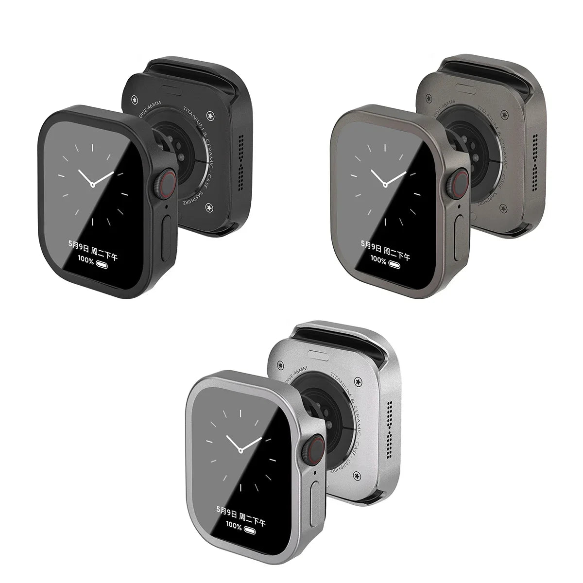 Waterproof Aluminum Alloy Case for Smartwatches | Full Coverage Protection
