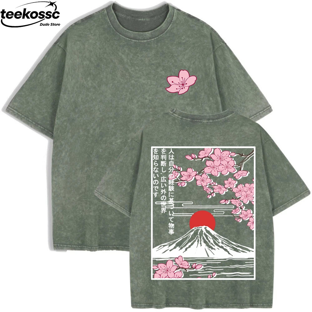 Women's Cherry Blossoms Oversized T-Shirt | Summer Cotton Top