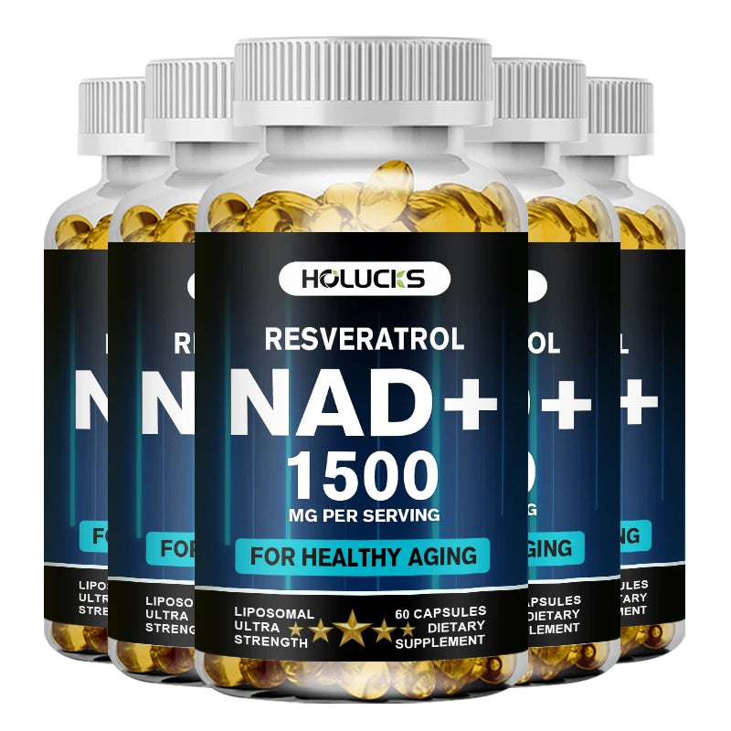 NAD+ Resveratrol Capsules | Support Cellular Health & Anti-Aging