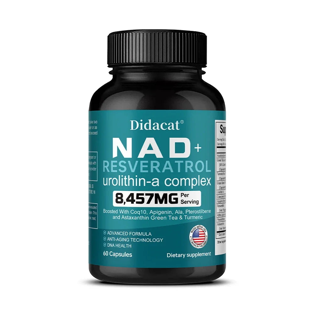 NAD+ Resveratrol Capsules | Antioxidant & Anti-Aging Support
