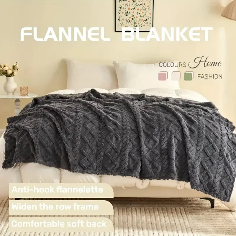 Extra Thick Plush Fleece Blanket | Soft All-Season Throw for Comfort