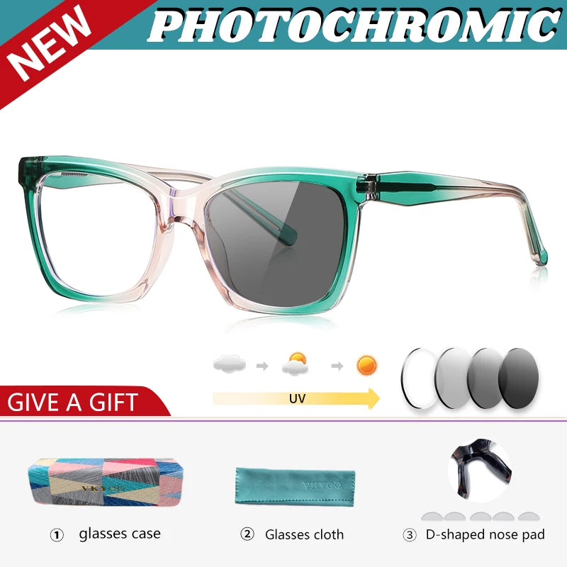 Stylish Large Frame Women's Anti-Blue Light Reading Glasses