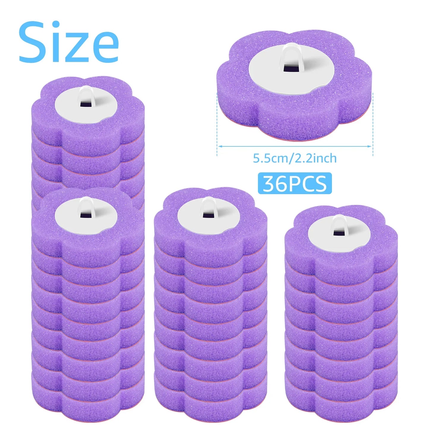 18/36Pcs Toilet Brush with Disposable Heads | Ultimate Bathroom Cleaner
