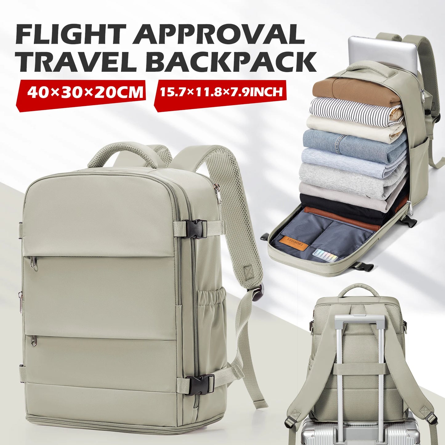Versatile Travel Backpack for Cabin Luggage | Ideal for Work & Leisure
