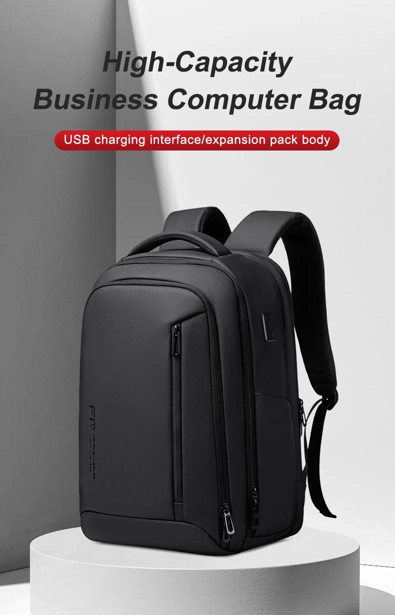 Men's 16-Inch Laptop Backpack | Expandable Travel Bag with High Capacity