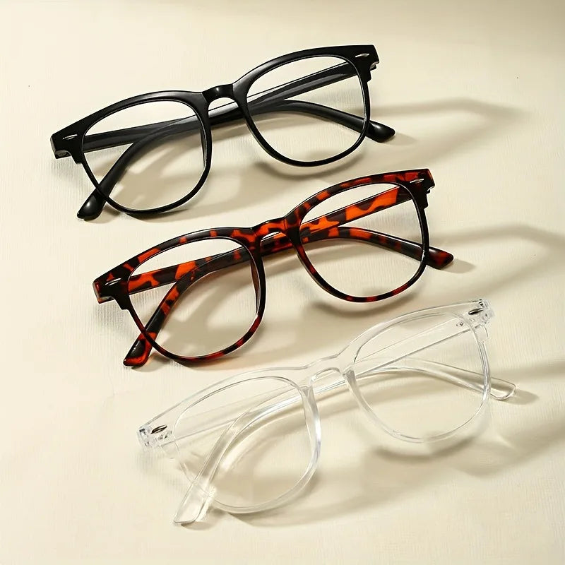 Unisex Retro Fashion Glasses | Stylish Transparent Eyewear