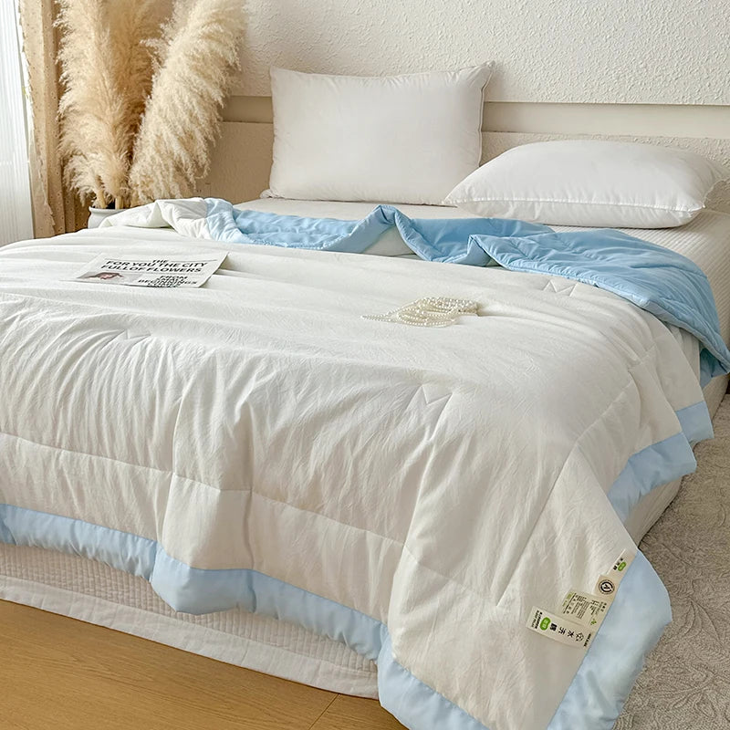 Soft Lightweight Summer Quilt | 100% Cotton Duvet Comforter