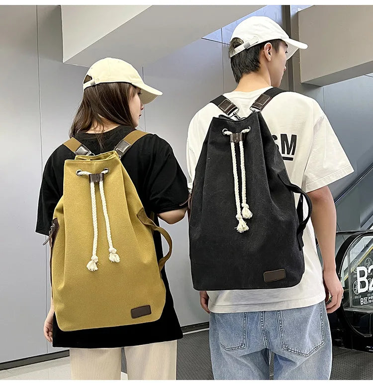 Retro Canvas Backpack Shoulder Bag | Stylish & Functional Gear