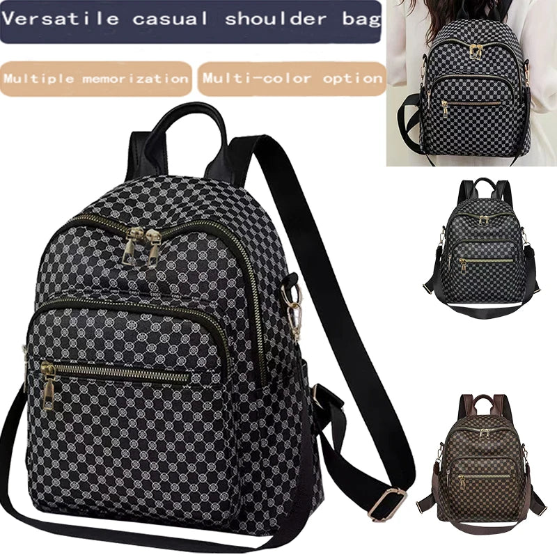 Versatile Multi-Color Patterned Casual Backpack for Daily Use