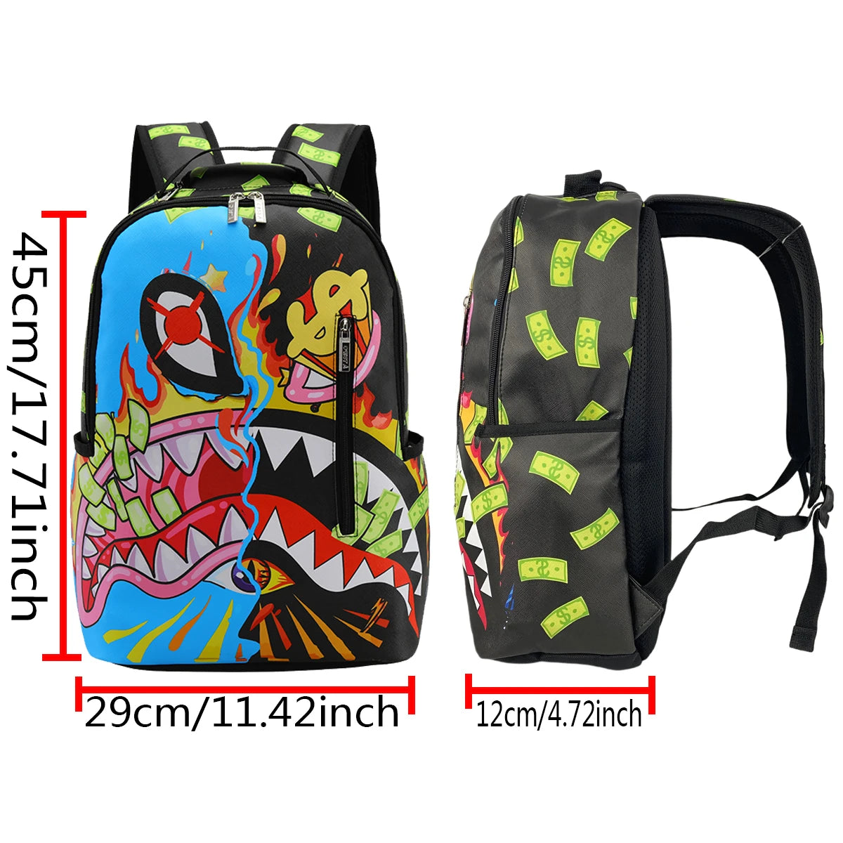 Trendy Large-Capacity Backpack for Outdoor and Campus Use