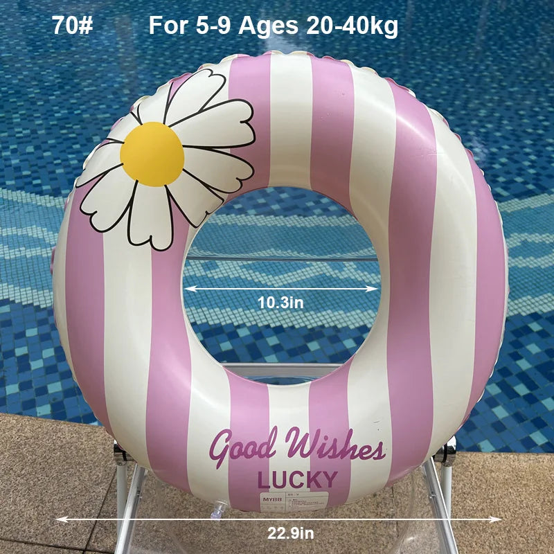 Inflatable Pool Float Ring | Perfect for Kids & Adults Summer Fun