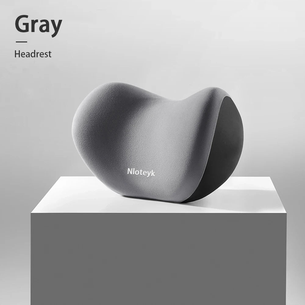 Memory Foam Car Neck Pillow | Breathable Lumbar Support Cushion