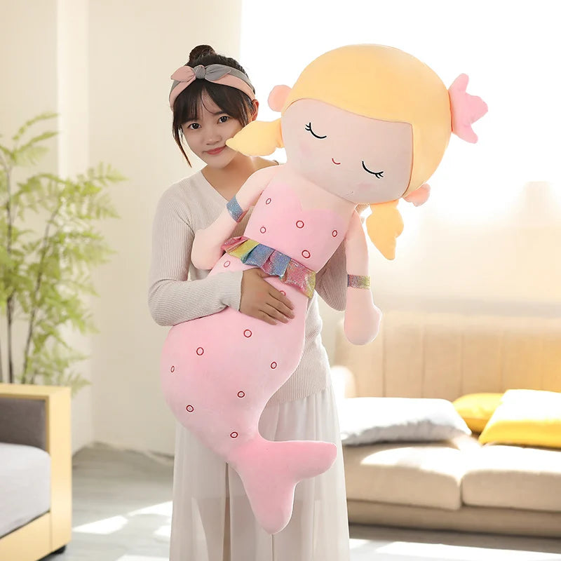 Mermaid Plush Toys | Soft Cozy Throw Pillow for Kids