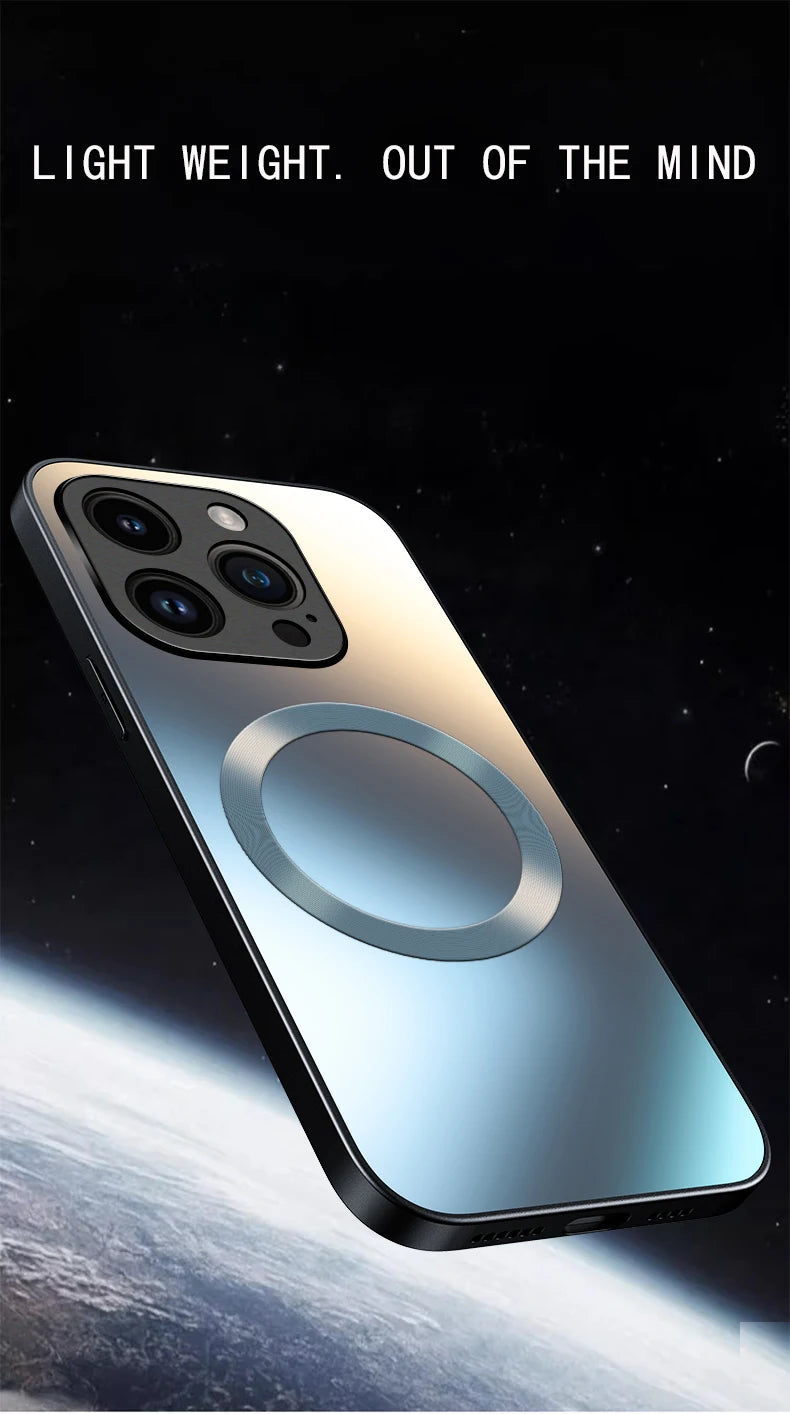AG Matte Silicone Hard Case For Magsafe iPhone 17 Air 16 16E 15 14 13 12 11 Pro X XS Max Mini Plus Frosted Phone Magnetic Cover