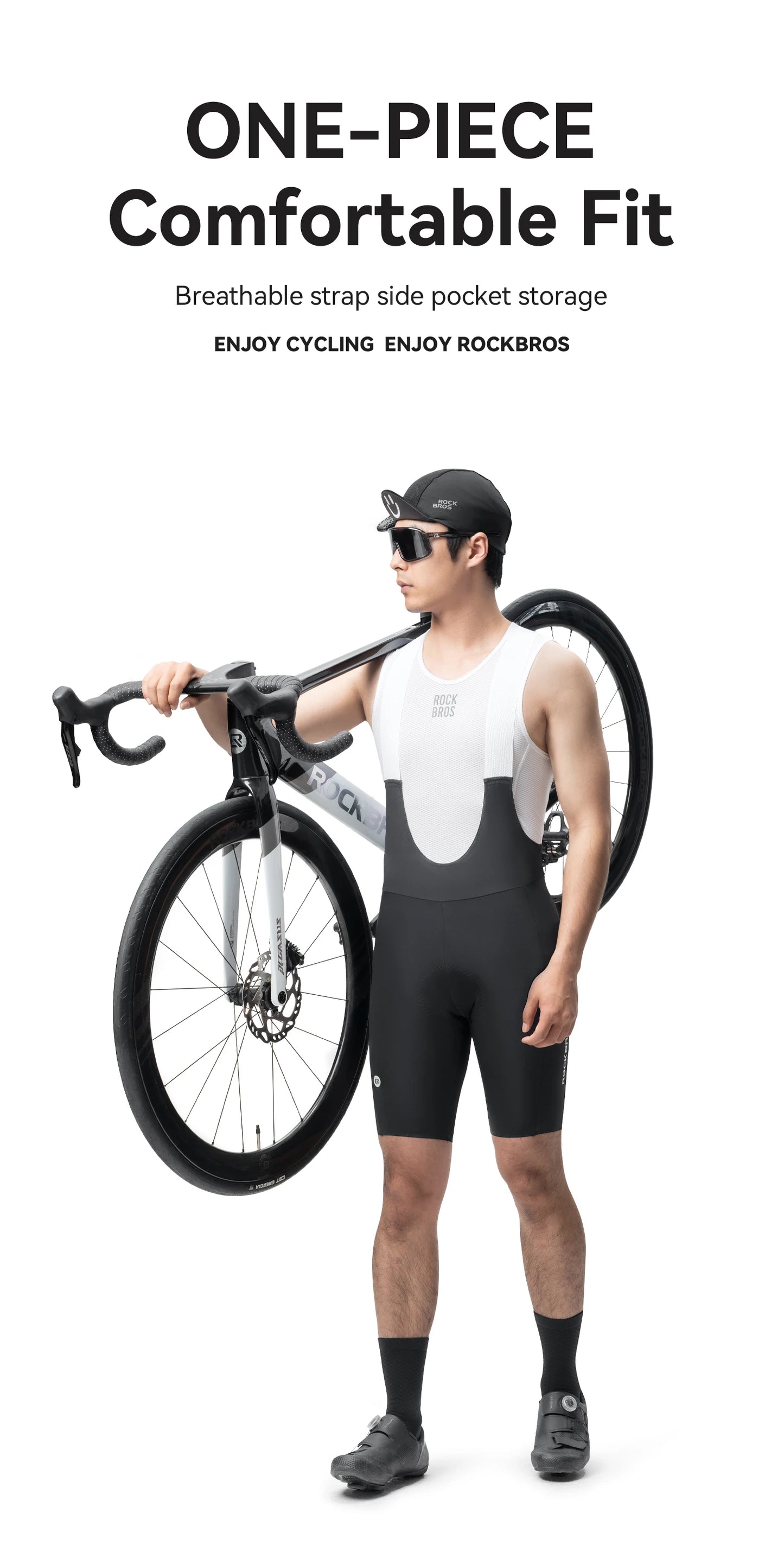 Breathable Cycling Bib Shorts for Men & Women | Padded Comfort