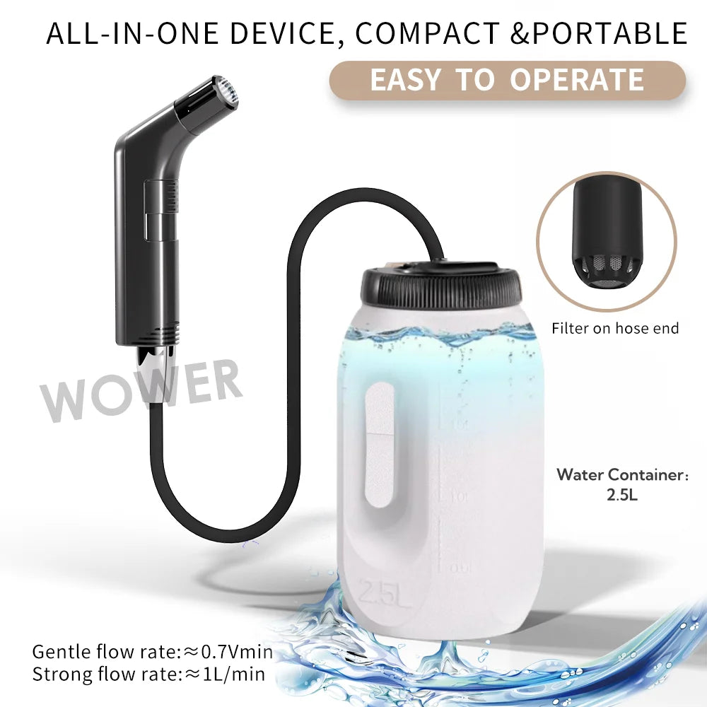Portable Electric Bidet | Rechargeable Handheld Hygienic Spray