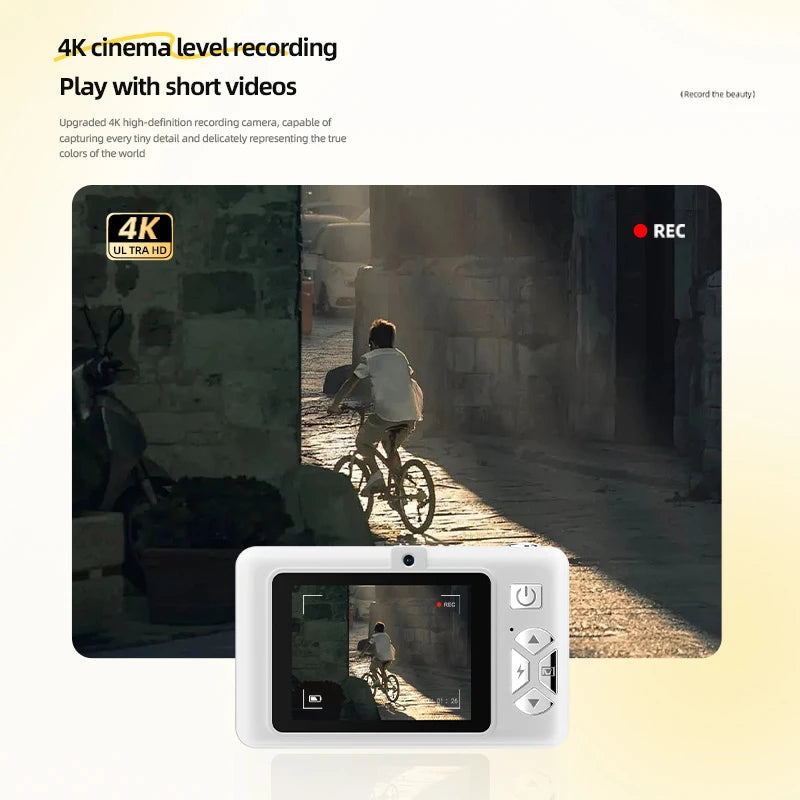 Portable 4K CCD Retro Digital Camera | 50MP Autofocus Photography