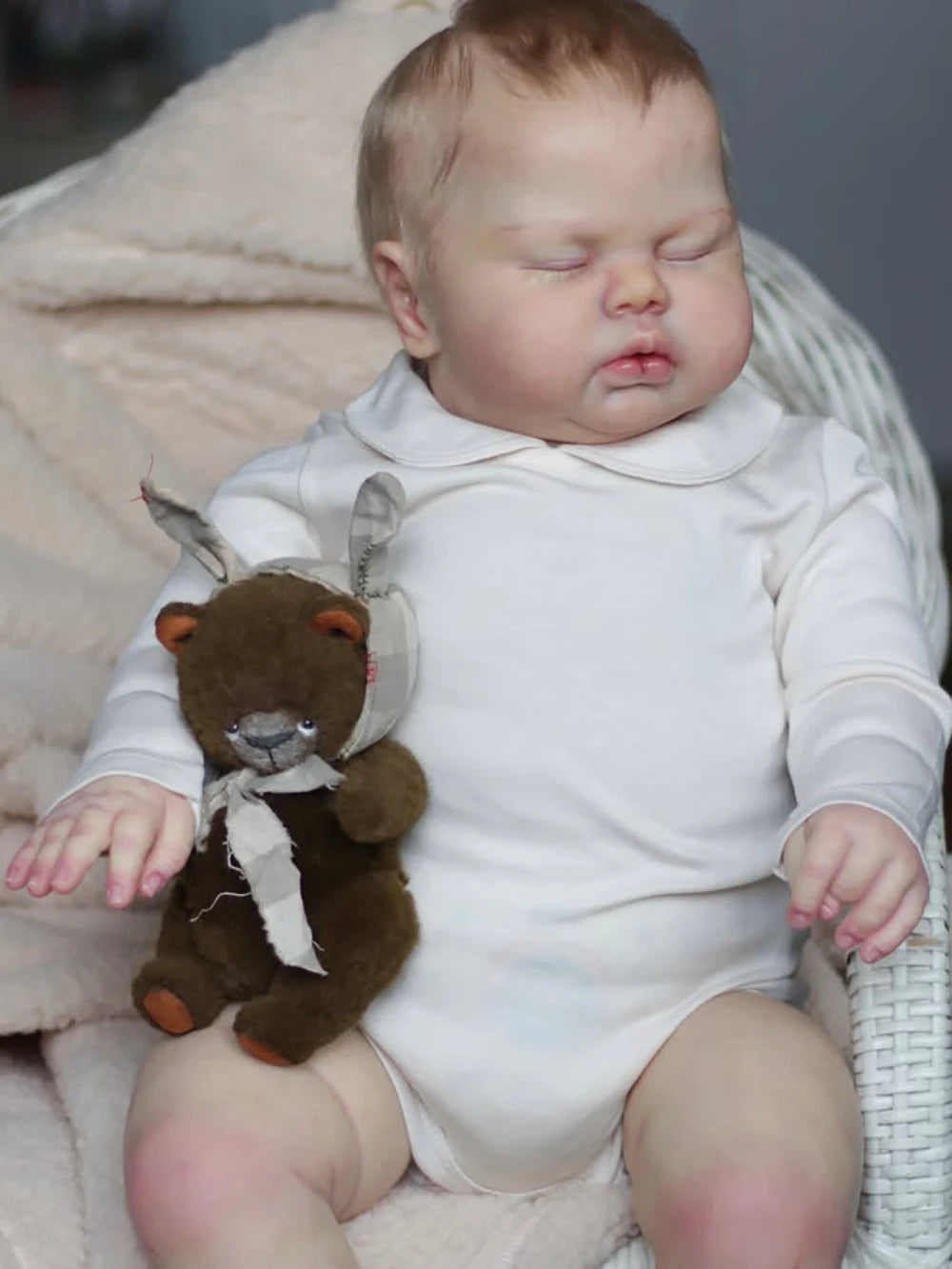 60CM Reborn Toddler Doll | Realistic Hand-Rooted Cuddle Baby