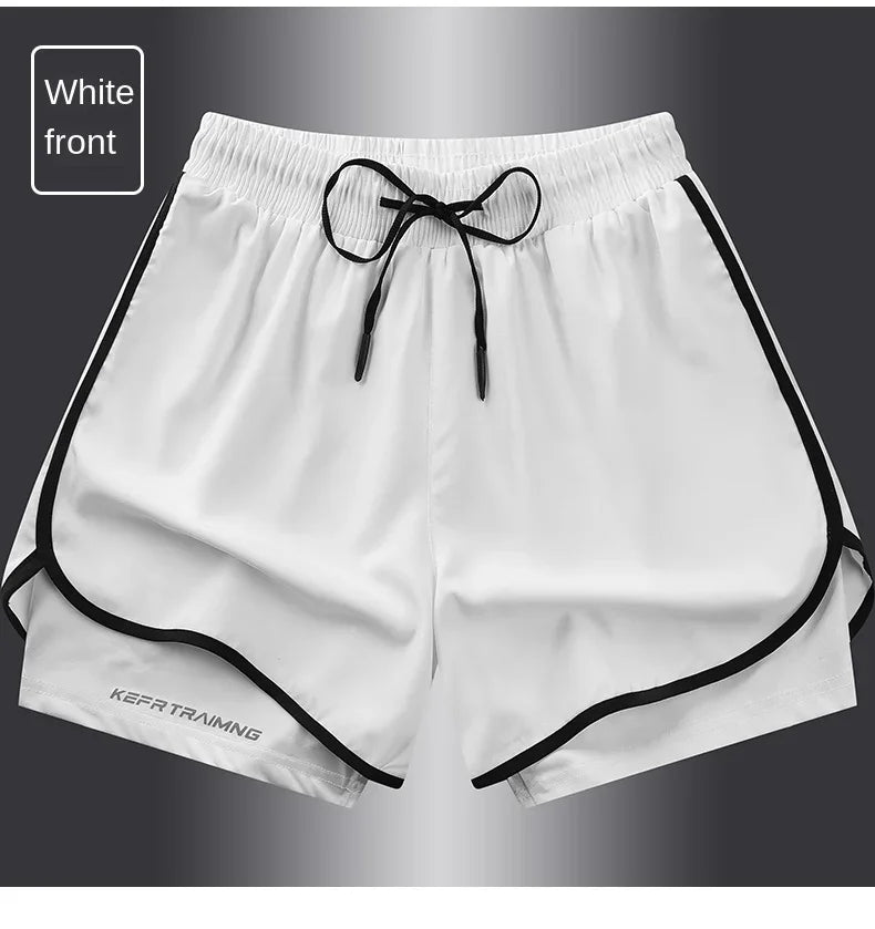 Men's & Women's Anti-Glare Double Layer Sports Shorts | Summer Style