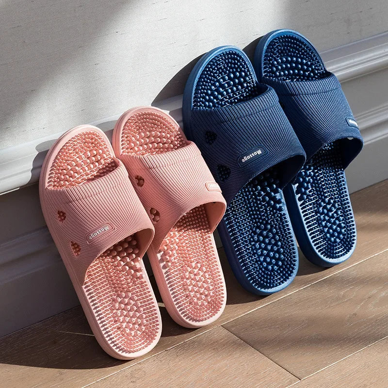 Women & Men Massage Slippers | Soft Non-Slip Indoor Slides