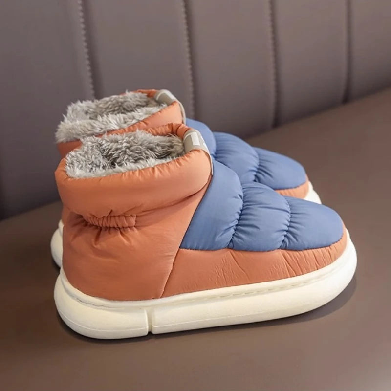 Men's Warm Plush Snow Boots | Cozy Mid-Calf Winter Footwear