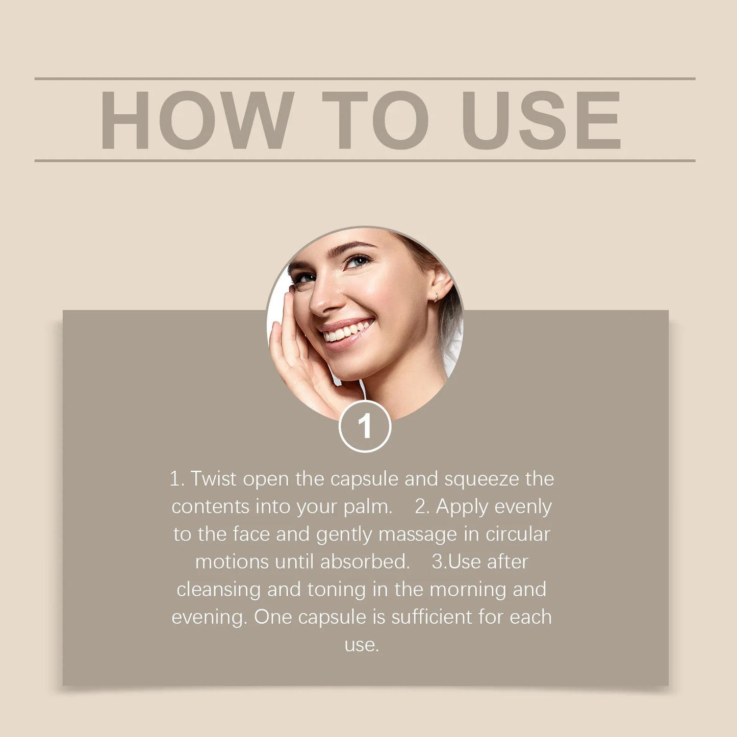 Vitamin E Face Serum Capsules for Deep Hydration and Firming