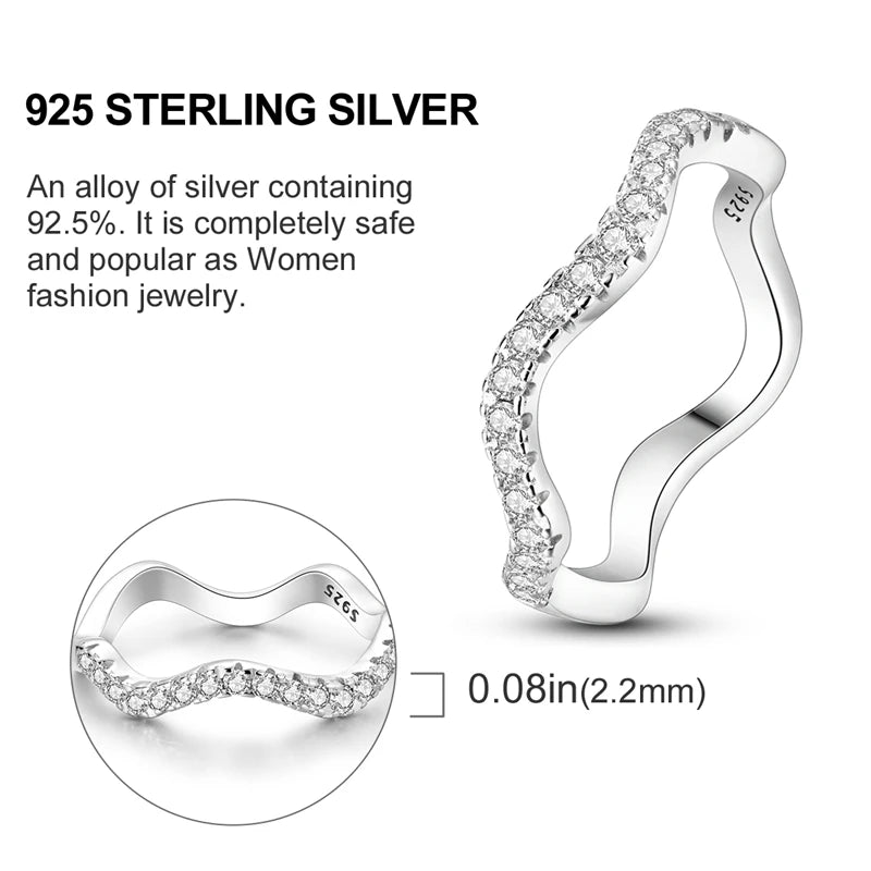 High-Quality 925 Sterling Silver Infinite Love Ring for Women
