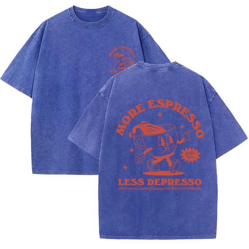 More Espresso Less Depresso Women's Breathable Tee Shirt